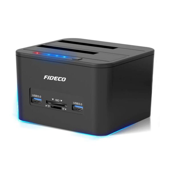 Fideco YPZ04-S2HC - 2.5'' 3.5'' Harddisk HDD SSD Docking Station Kopyalama Klonlama